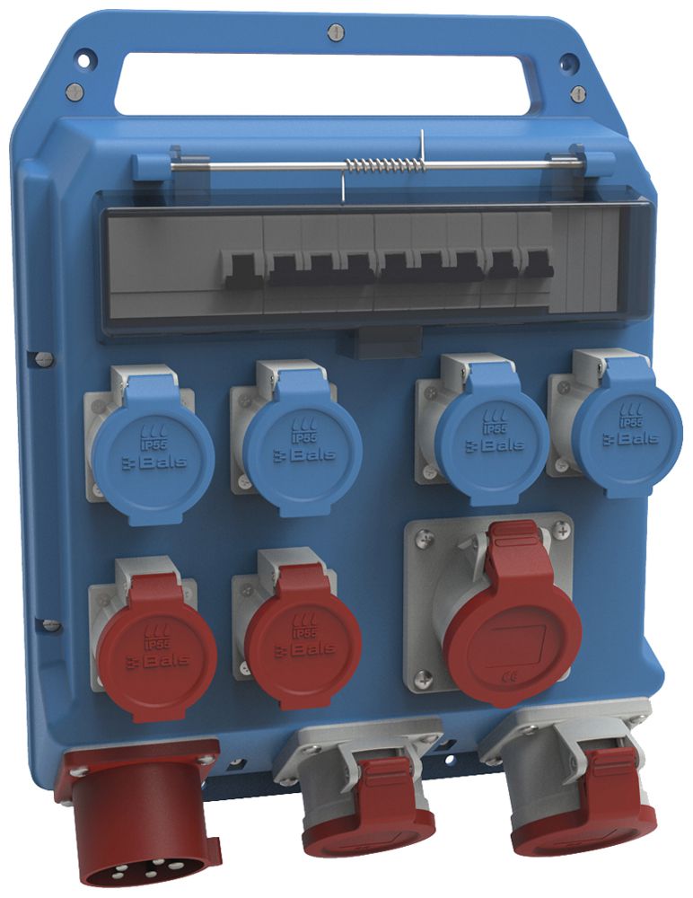 Stromverteiler Bals EVKB 50/32A 4×T23 2×T25 2×CEE16 1×CEE32 1×FI 3×LS