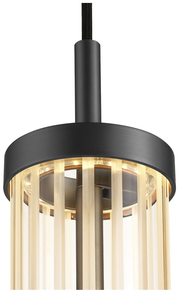 LED-Pendelleuchte SLV QUIMERA AD1PH 8W 330lm 927 DIM Ø76×470mm schwarz