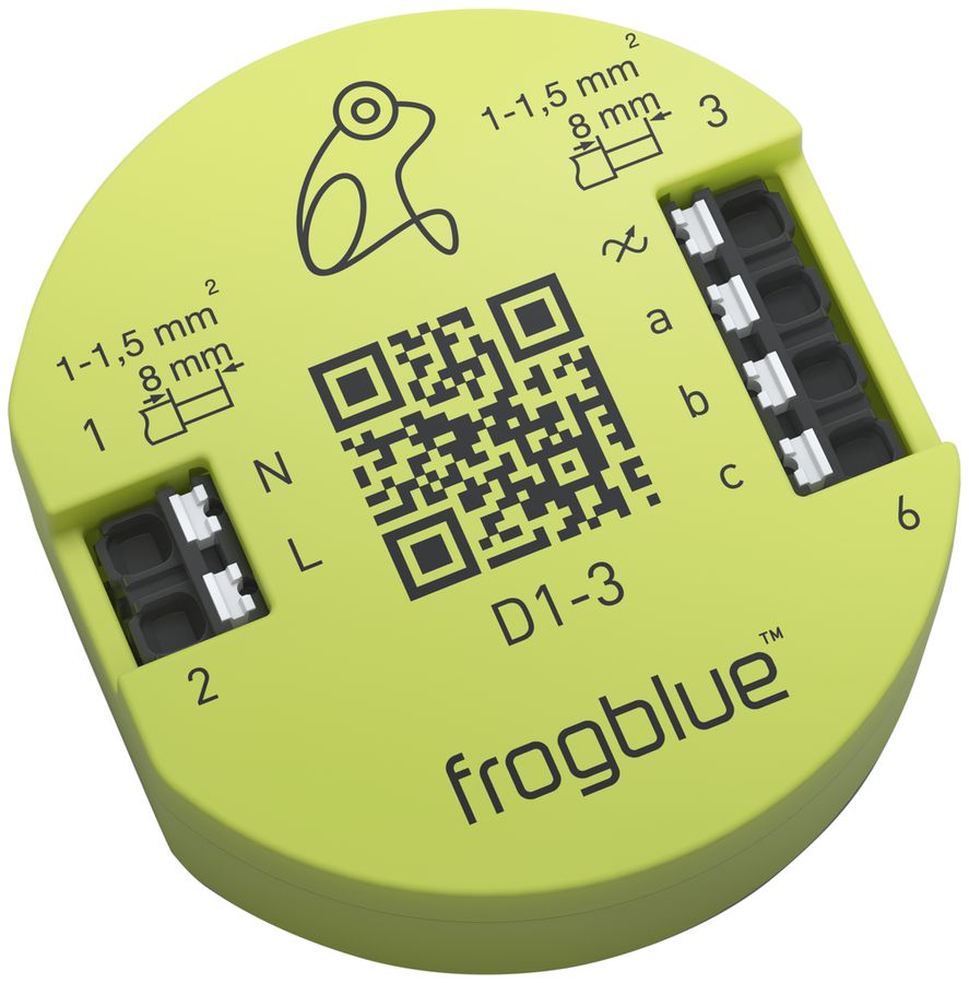 EB-RF-Dimmaktor frogblue frogDim1-3, 1-Kanal 230V 300W, 3 Eingänge