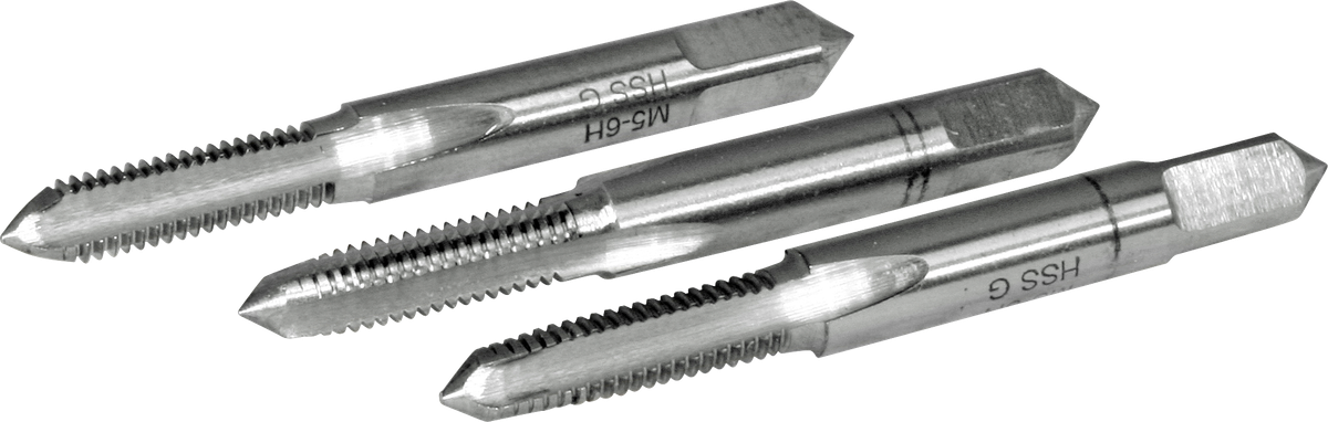 Gewindebohrer HSS 3-teilig M5