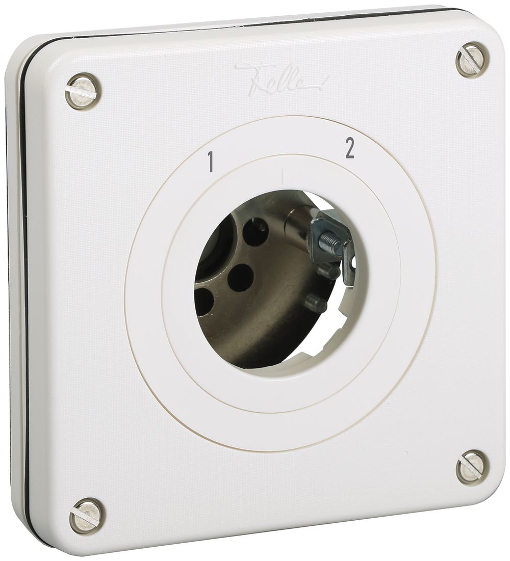 UP-Umschalter ohne Zylinder NEVO 2P, IP21, 1-2, Abz.11-1, weiss