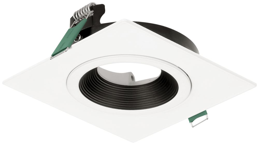 Einbaurahmen LUDOSPOT 50 SQUARE TILT, EB-Ø90mm, weiss/schwarz