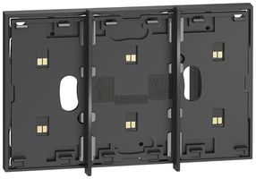 BUS-Rahmen Living Now MyHOME 3 Module Montage auf 2-moduligen Dose schwarz