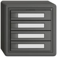 AP-KNX-Taster RGB EDIZIO.liv SNAPFIX® Temperaturfüh.o.LED Pap.4×T 1-Tbed.dgu