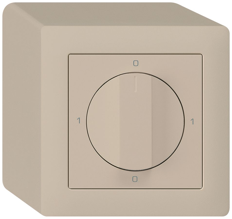 AP-Drehschalter kallysto 3/1L beige mit Drehgriff