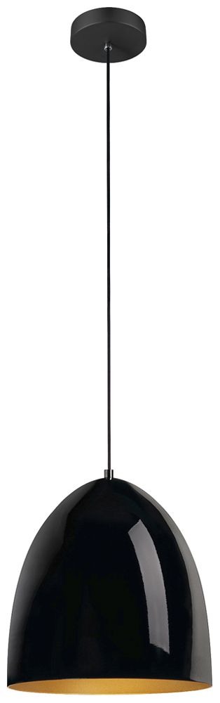 Pendelleuchte SLV PARA CONE 30 E27 1×60W Ø302mm schwarz/gold