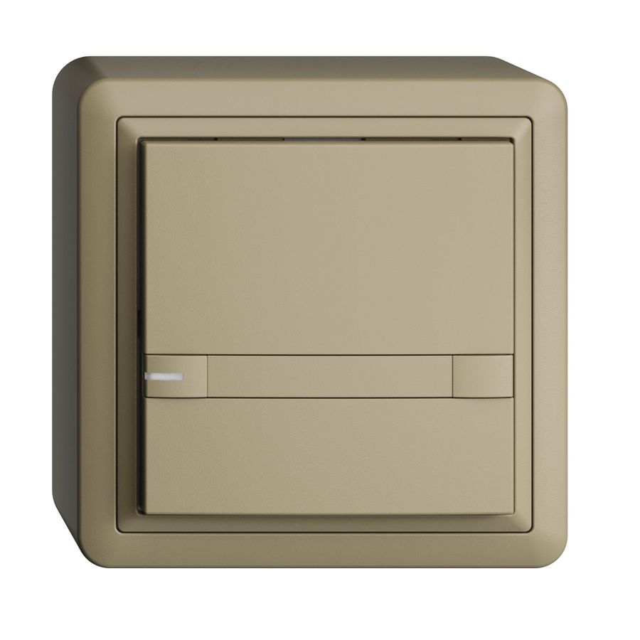 AP-KNX-Taster RGB EDUE, 250mW, m.RGB-LED, m.Papier., 1×Taste, 2×Tastenb., sa