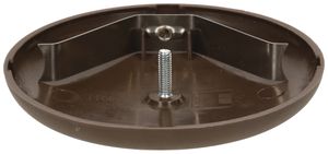 Deckenrosette MH Federbügel Ø95×13mm braun