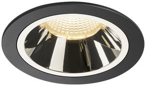 LED-Downlight SLV NUMINOS L 25.4W 2200lm 3000K 55° DIM Ø130×85mm sz/Cr