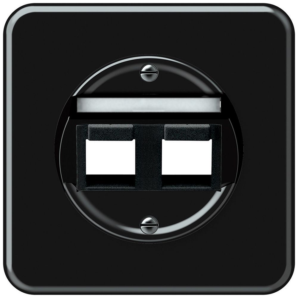 Kit di montaggio INC origin obliquo 2×Keystone 92×92mm nero