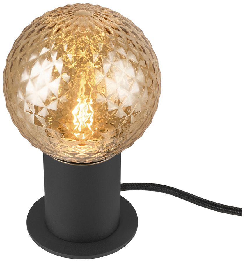 Tischleuchte SLV VARYT E14 1×6W Schalter Ø90×90mm schwarz