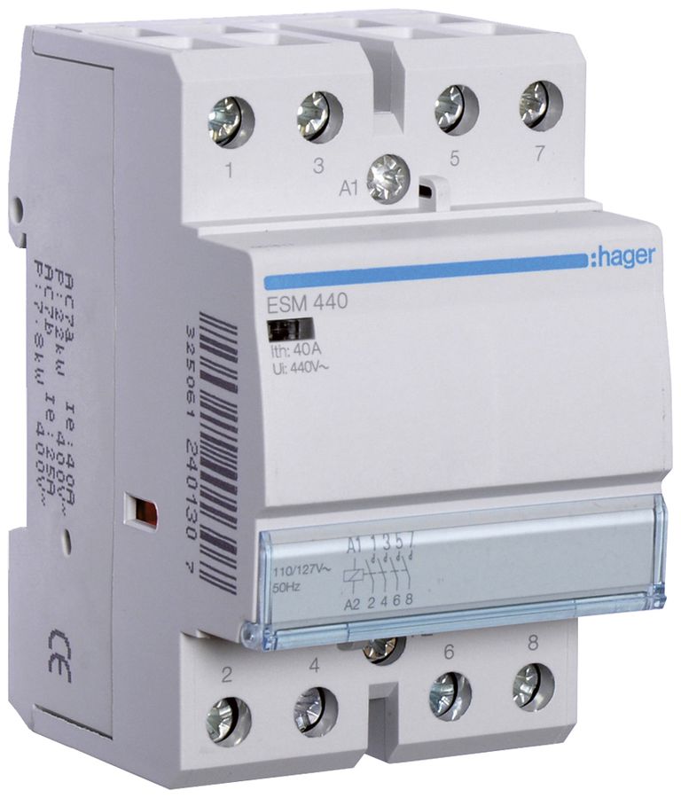 REG-Schütz Hager 127VAC 4 Schliesser 40A 2TE