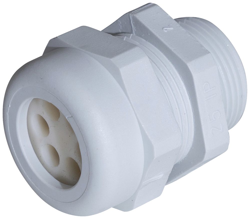 Presse-étoupe WADI Multi, M20 pour 2 câbles Ø4…5mm 9mm PA IP68 gris clair