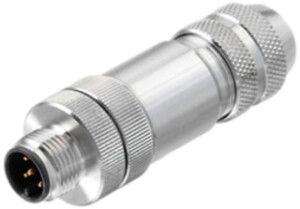 Stecker M12 Weidmüller Stift, gerade Zugfederanschluss
