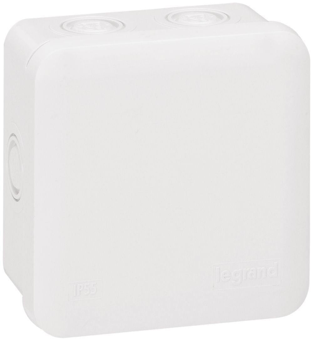 AP-Abzweigdose PLEXO 80×80mm leer grau