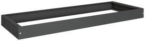 Zoccolo Hager univers 100×1300×400mm per armadio FR nero RAL 9005