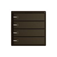 Universaltaster EDIZIO.liv UNI SNAPFIX® m.LED RGB 4× 1-Tbed.br