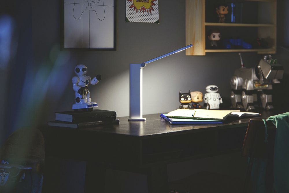 Luminaire de table LED Philips DSK202 5W 120lm 4000K VAR blanc USB type A