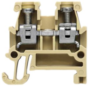 Borne de passage Weidmüller AKZ connexion à vis 1.5mm² TS15 beige