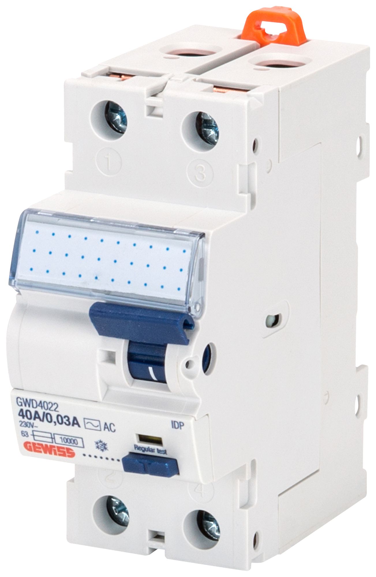 Interrupteur différentiel Gewiss 90 RCD 2P 230V 25A 0.03A A 2UM
