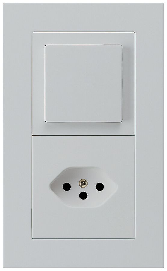 UP-Kombination kallysto.pro Gr.I-I vertikal Schalter S6+Typ 13 lichtgrau