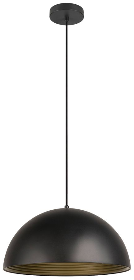 Pendelleuchte SLV FORCHINI M 40 E27 1×40W DIM Ø400mm schwarz/gold