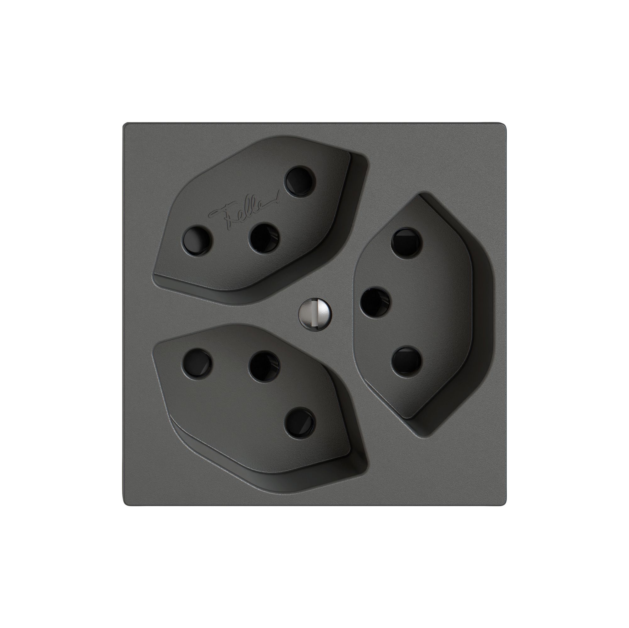 Presa EDIZIO.liv SNAPFIX® 3×T13 con shutter grs