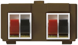 Modulo multimedia M3 con 4×LS morsetti rosso/ne kallysto marrone