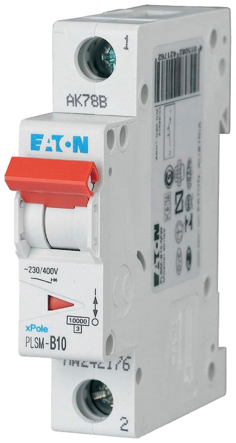 Leitungsschutzschalter Eaton PLSM-C10-MW 1P 230V C 10A 10kA 1TE