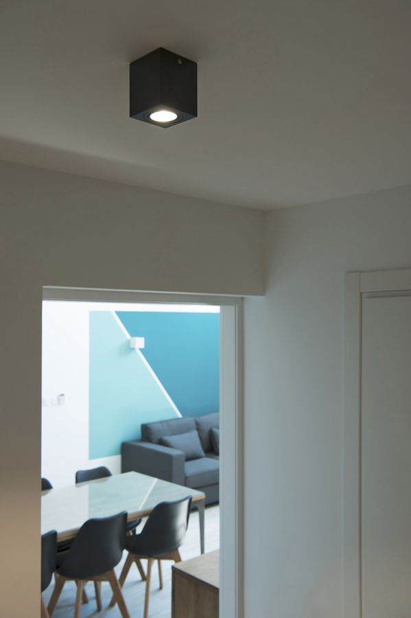 AP-LED-Downlight SLV TRILEDO CL, 6.2W 625lm 3000K eckig IP20 mattschwarz