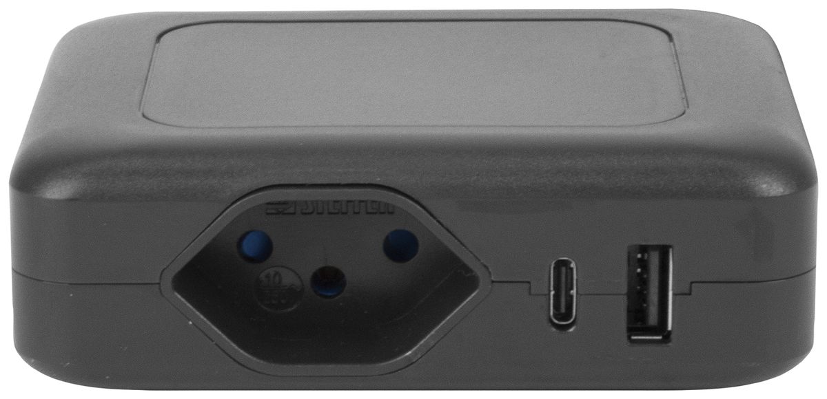 Ladestation Steffen IQ 1×T13 1×USB-A 1×USB-C anthrazit