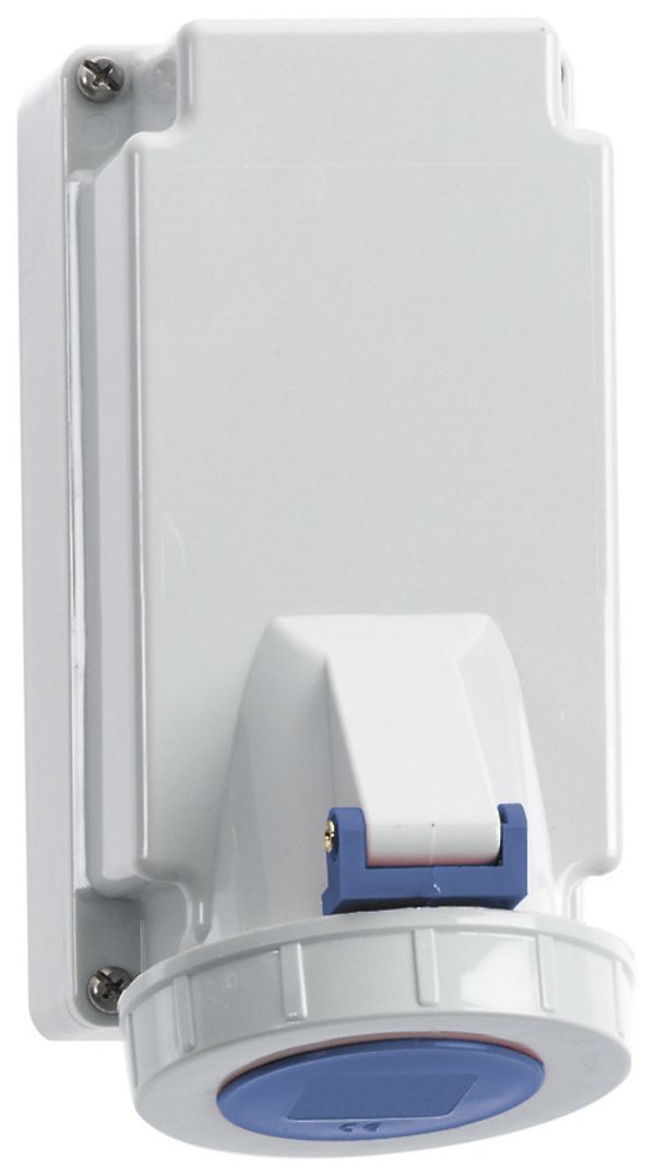 Prise AP CEE Bals 16A 4P 230V 9h IP67 Ni 90×170mm QC