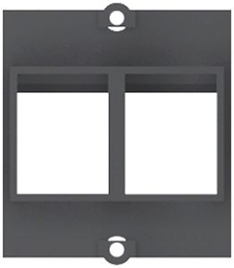 Cornice frontale BACHMANN prese/prese mobili 2 37×40.2mm