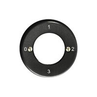 Frontset Feller 0-1-2-3 schwarz für Schlüsselschalter