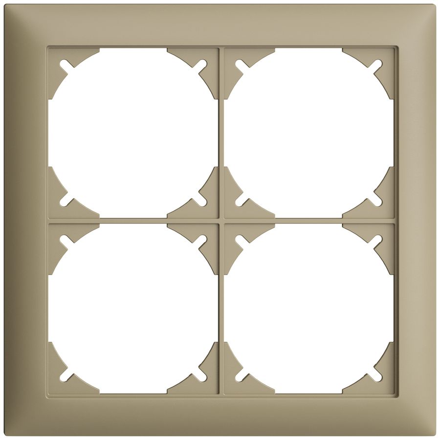 Abdeckrahmen EDIZIOdue 2×2 sand