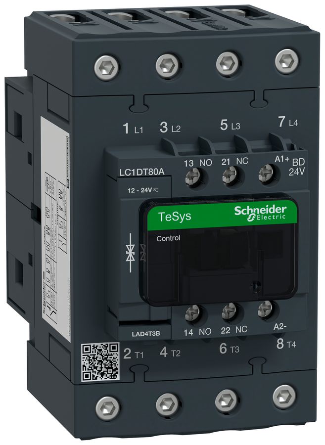 Contattore di potenza TeSys 24VDC 4NO 80A