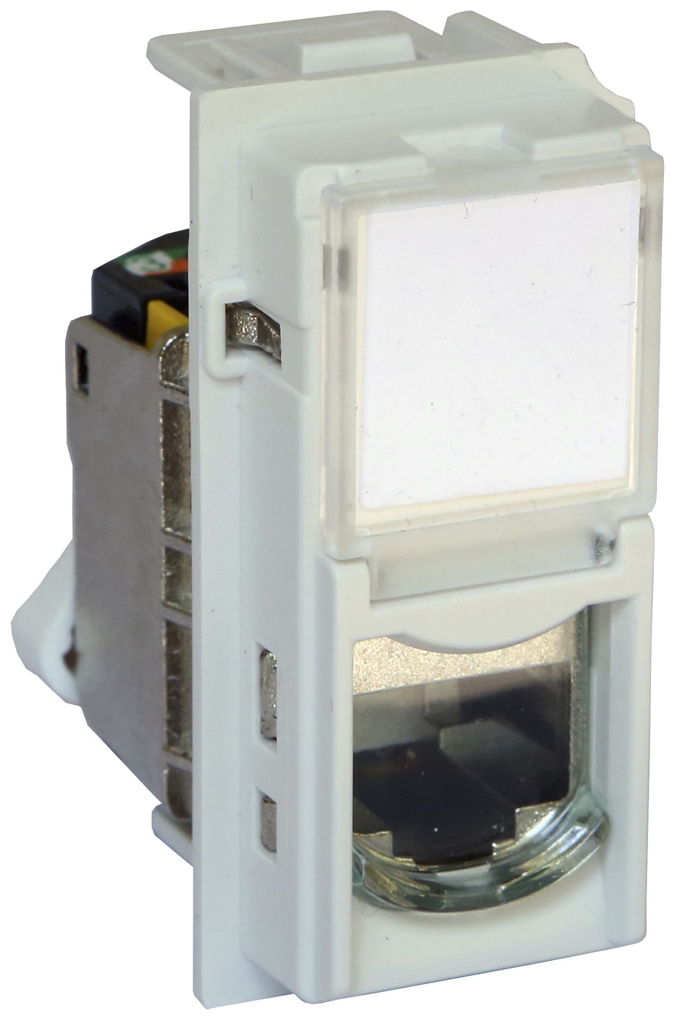 Datendose Living Now Kategorie 6A UTP 1 Modul weiss