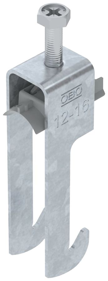 Fixation rapide BET 2056 pied à W mat.synthétique 12…16mm 1×câble acier Zn-ch-im