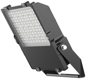 LED-Strahler DOTLUX LENSplus 200W 24920lm 3000K IP66 30° 400×345mm schwarz
