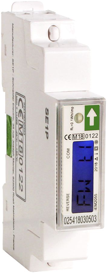 Compteur d'énergie AMD Schneider Electric iEM2055 1P+N 45A Modbus