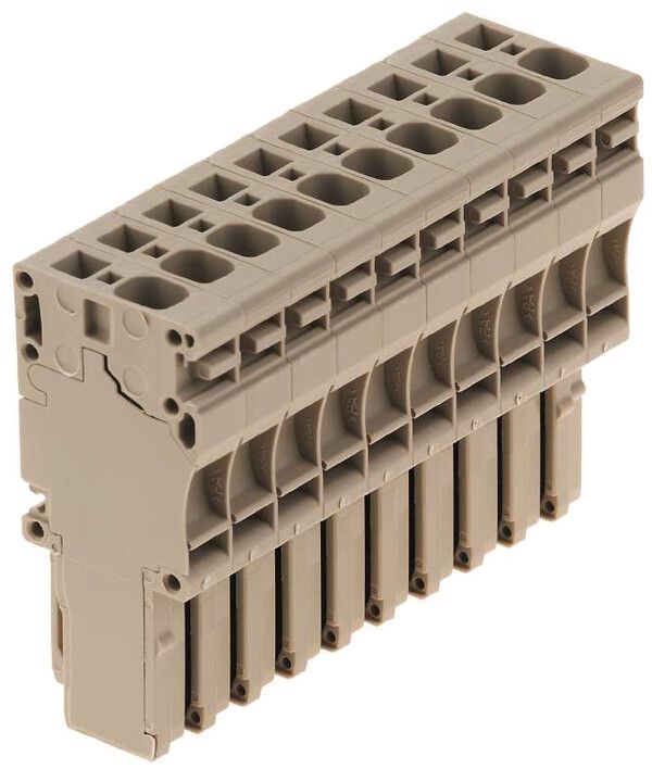 Stecker Weidmüller ZP 4/1AN/10 Zugfeder 4mm² 10L beige