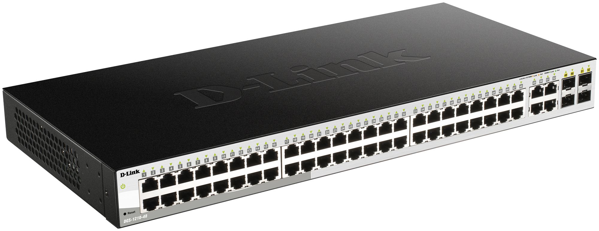 Switch D-Link DGS-1210-48/E, 48-Port smart managed Layer2/3 Gigabit