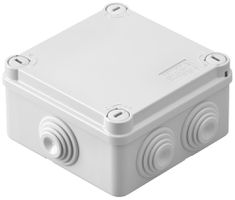 AP-Abzweigdose GEWISS 120×120×58 Schnellverschlussdeckel IP55 GDP960°C grau