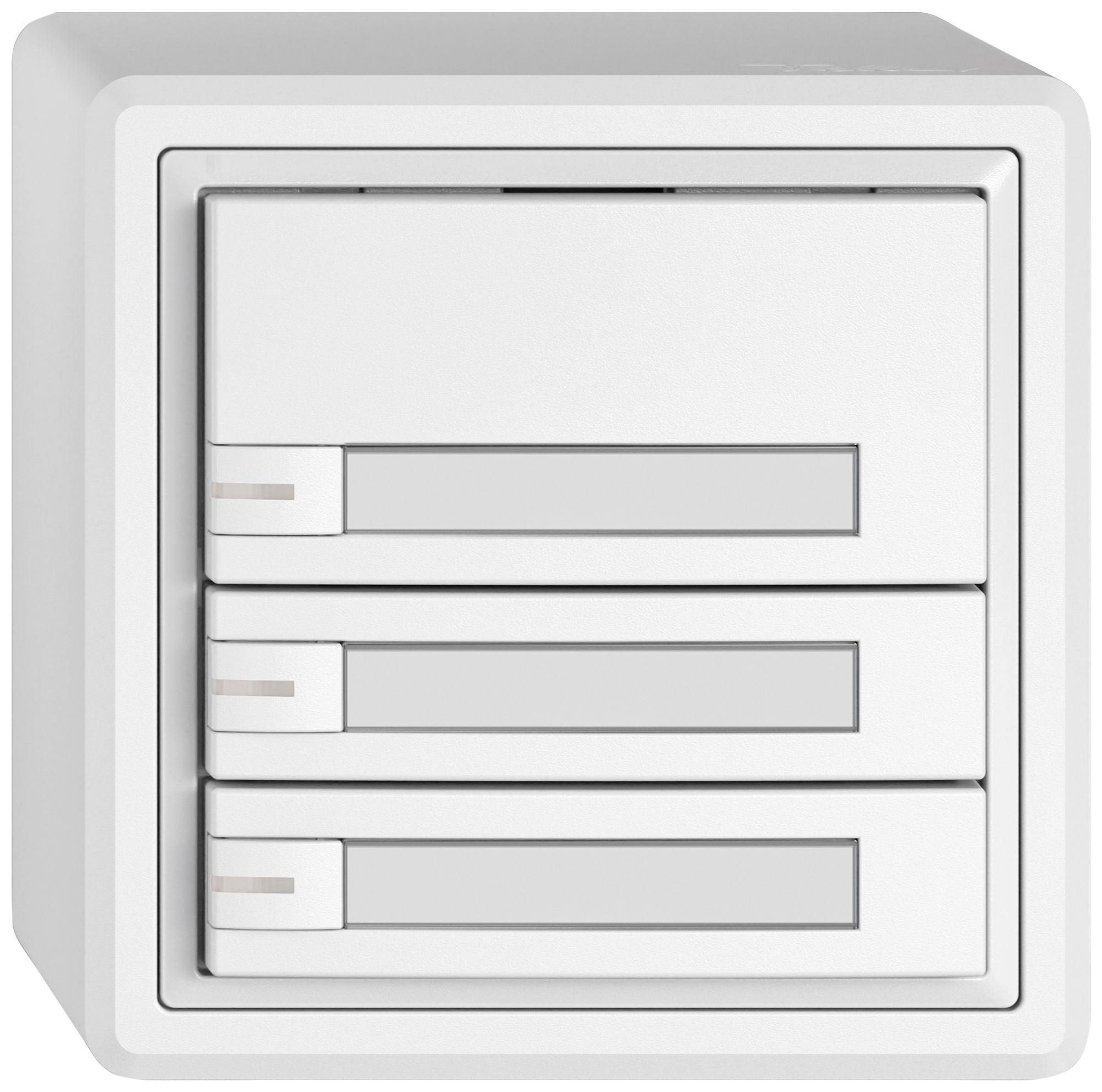 AP-Universaltaster EDIZIO.liv UNI SNAPFIX® 5…48V m.LED blau 3× 1-Tbed.Pap.ws