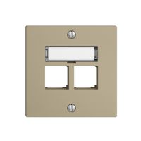 Kit di montaggio S-One EDIZIOdue F per 2×RJ45 diritto, sand