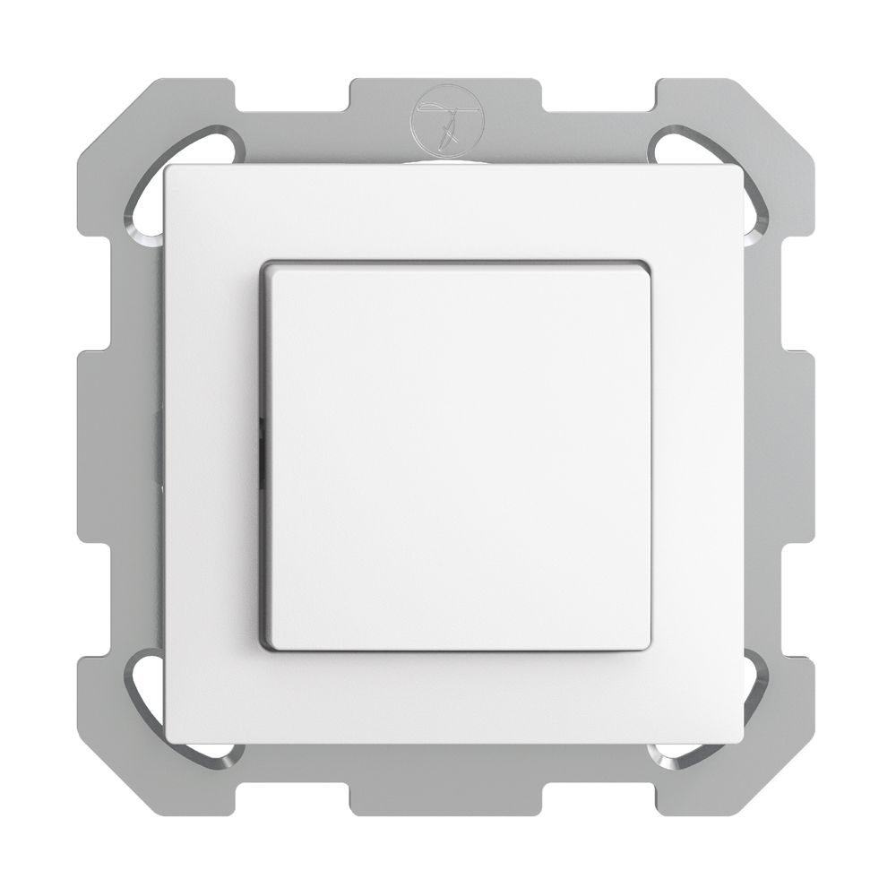 UP-Leuchttaster EDIZIOdue A-R/1P weiss, LED rot