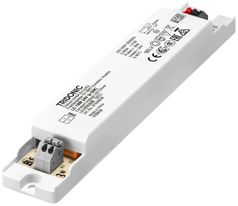 Alimentation LED Tridonic LC SNC 5.4…18W 24V 225…750mA 179×30×21mm