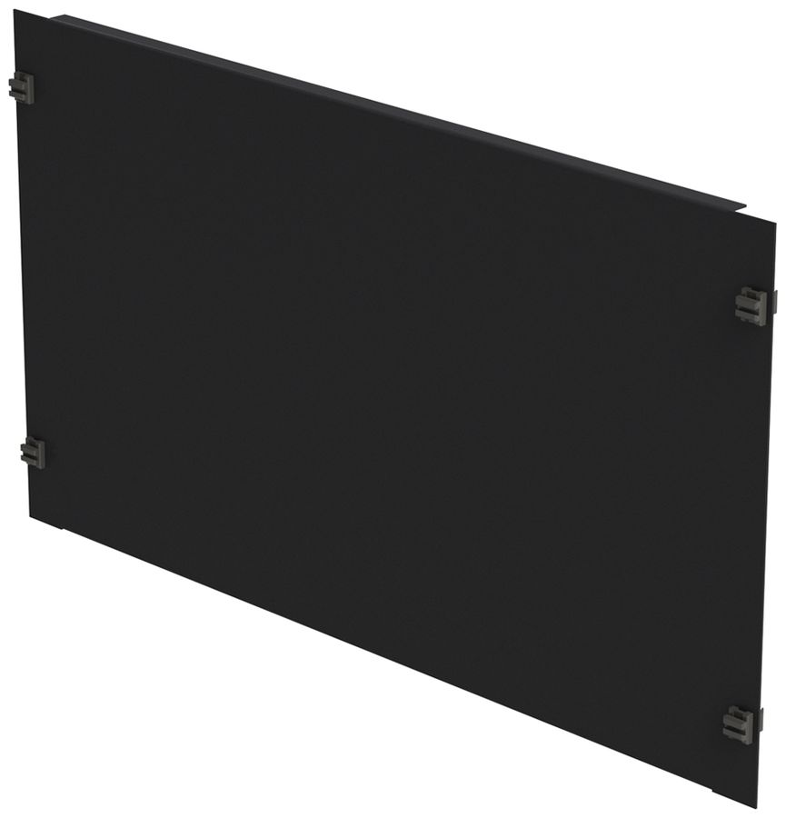 Plaque d'obturation 19" fermeture rapide 6UM Stahl noir