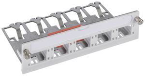 Universaleinheit leer 5×1 Port freenet hellgrau