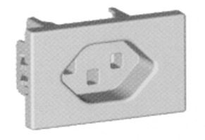 Frontteil Hager 1×Typ 23 FLF weiss